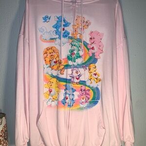Care Bears Pastel Pink Cardigan with Rainbow Print